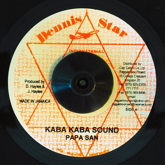 Papa San - Kaba Kaba Sound  /  Sheriff - Shandy Bottle Fi Sound Bwoy (7")