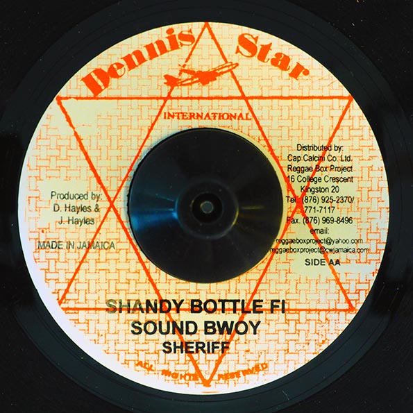 Papa San - Kaba Kaba Sound  /  Sheriff - Shandy Bottle Fi Sound Bwoy (7")