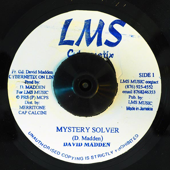 David Madden - Mystery Solver  /  David Madden - Fly Away Home (7")