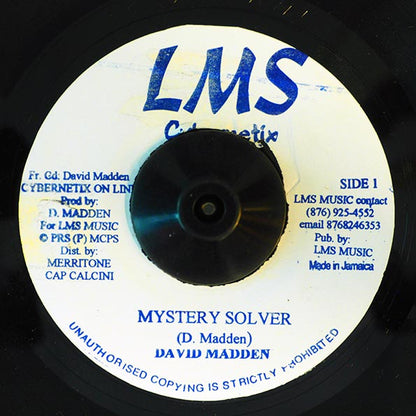 David Madden - Mystery Solver  /  David Madden - Fly Away Home (7")