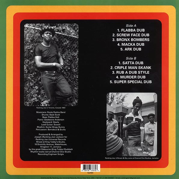 Errol Flabba Holt - Roots Radics Dub (LP) - PureSound Records