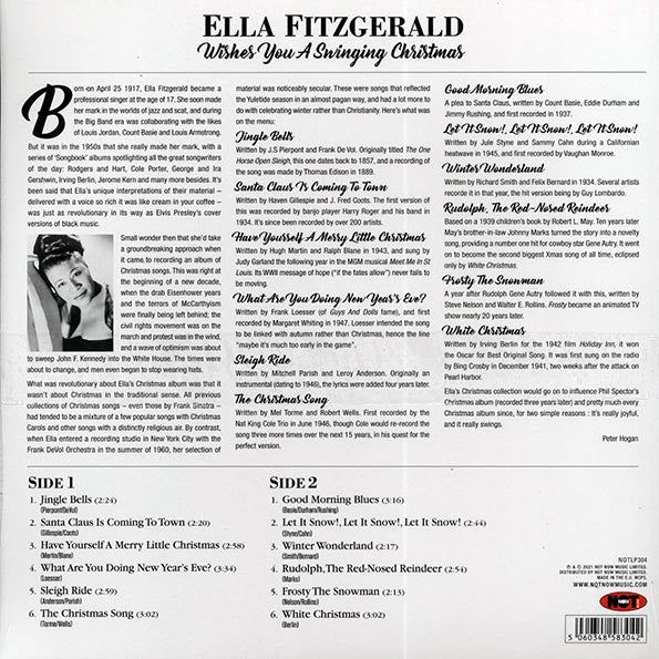 Ella Fitzgerald - Wishes You A Swinging Christmas (180g) (LP) - PureSound Records