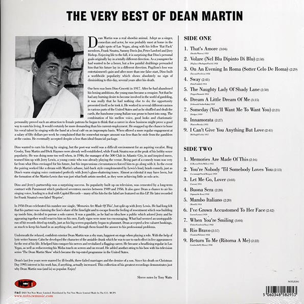 Dean Martin - The Very Best Of Dean Martin (180g) (LP) - PureSound Records