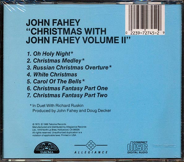 John Fahey - Christmas With John Fahey Volume 3 (CD)