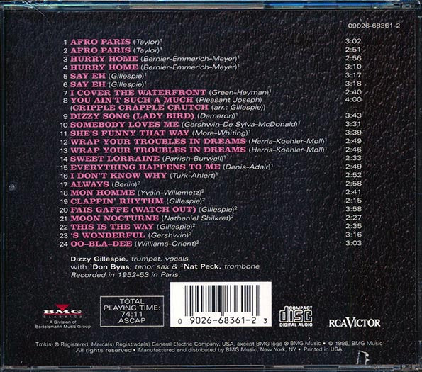 Dizzy Gillespie - Dizzy Gillespie In Paris Volume 2 (CD)