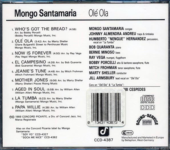 Mongo Santamaria - Ole Ola (CD)