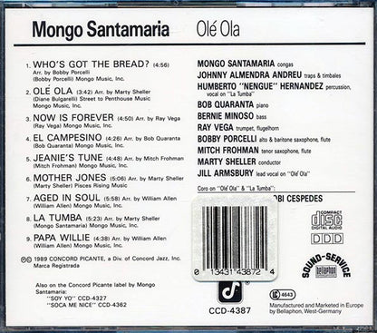 Mongo Santamaria - Ole Ola (CD)