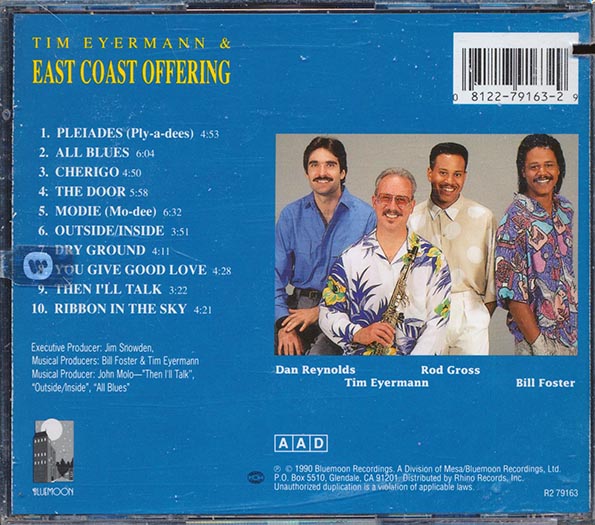 Tim Eyermann & East Coast Offering - Outside/Inside (CD)