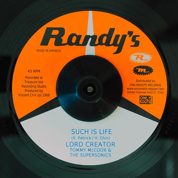 Lord Creator, Tommy McCook & The Supersonics - Such Is Life  /  Lord Creator - Come Down 68 (7")
