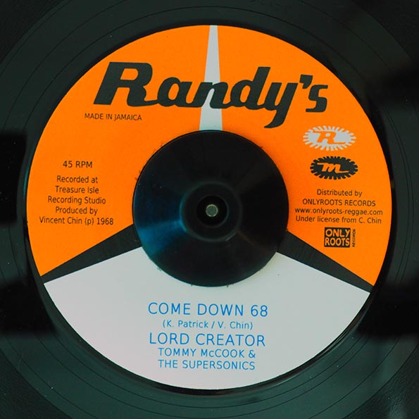 Lord Creator, Tommy McCook & The Supersonics - Such Is Life  /  Lord Creator - Come Down 68 (7")
