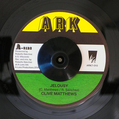 Clive Matthews - Jealousy  /  Lone Ark Riddim Force - Dub Version (7")