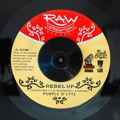 Purple D'Lyte - Rebel Up  /  Afrikan Bump, Lone Ark Riddim Force - Rebel Dub (7")