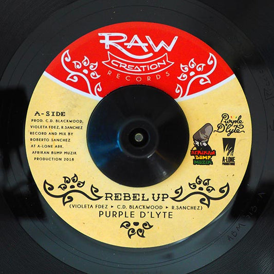 Purple D'Lyte - Rebel Up  /  Afrikan Bump, Lone Ark Riddim Force - Rebel Dub (7")