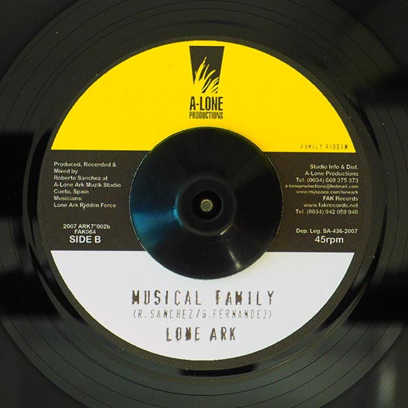 Alpheus - Keep The Faith  /  Lone Ark Riddim Force - Musical Family (7")
