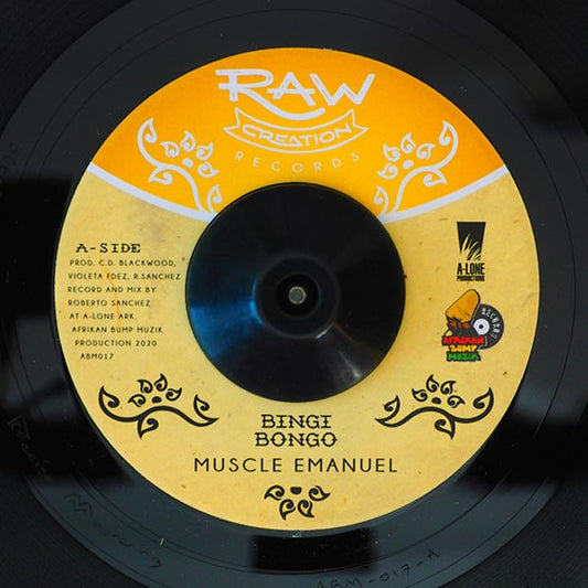 Muscle Emanuel - Bingi Bongo  /  Afrikan Bump, Lone Ark Riddim Force - Bingi Bongo Dub (7")