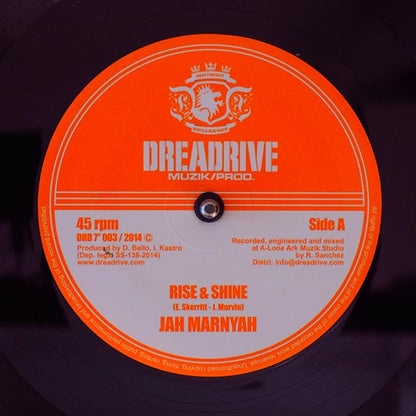 Jah Marnyah - Rise & Shine  /  Roberto Sanchez (Lone Ark) - Dub Version (7")