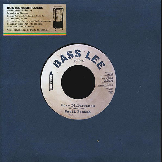 David Fendah - More Differernce  /  Bass Lee Music Players, RObero Sanchez (Lone Ark) - Dub Wise (7")