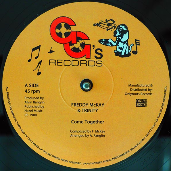 Freddie McKay, Trinity - Come Together (Extended Mix)  /  GG All Stars - Sha-La Mar Rockers (12")