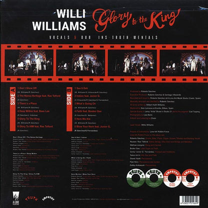 Willie Williams - Glory To The King: Showcase Vocals & Dub Ins-truth-mentals (LP)