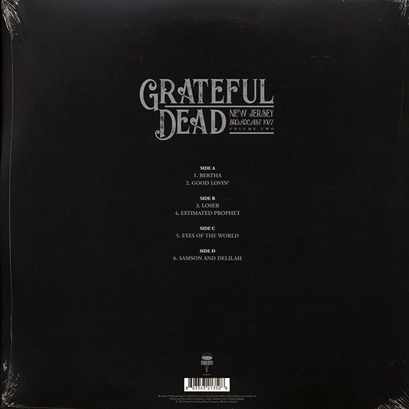 Grateful Dead - New Jersey Broadcast 1977 Volume 2 (ltd. ed.) (LP) - PureSound Records