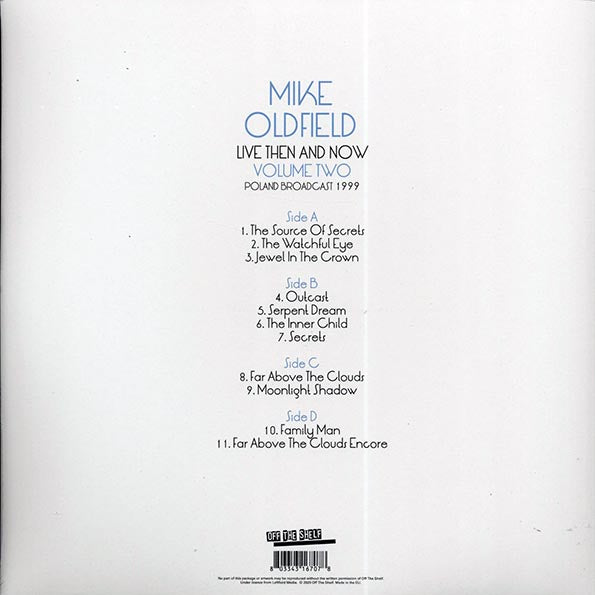 Mike Oldfield - Live Then & Now Volume 2: Poland Broadcast 1999 (ltd. ed.) (LP) - PureSound Records