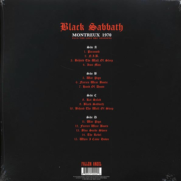 Black Sabbath - Montreux 1970 Plus The Lost BBC Sessions (ltd. ed.) (LP) - PureSound Records
