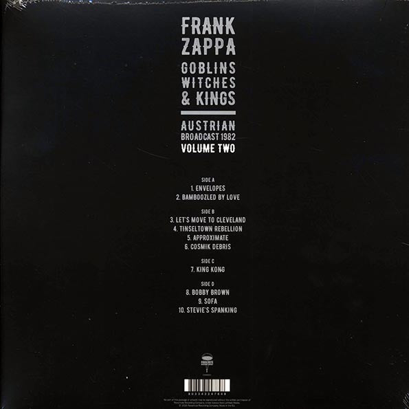 Frank Zappa - Goblins Witches & Kings Volume 2: Austrian Broadcast 1982 (LP) - PureSound Records