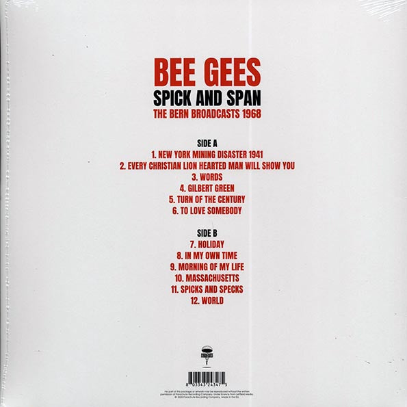 Bee Gees - Spick And Span: The Bern Broadcasts 1968 (LP) - PureSound Records