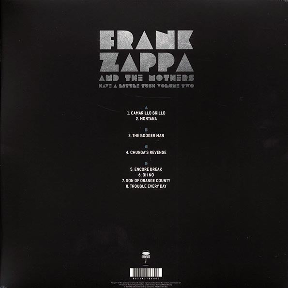 Frank Zappa & The Mothers - Have A Little Tush Volume 2: Michigan State University Broadcast 1974 (LP) - PureSound Records