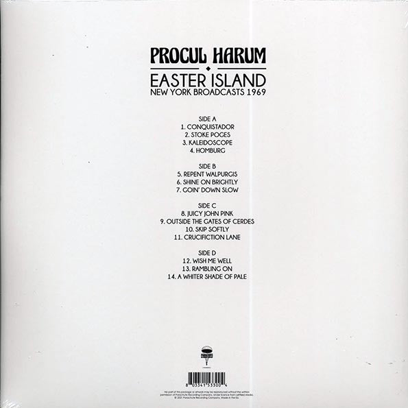 Procol Harum - Easter Island: New York Broadcasts 1969 (LP) - PureSound Records