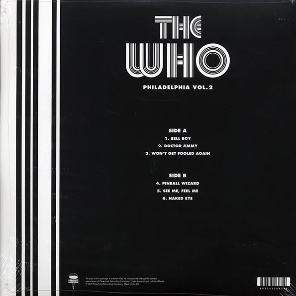 The Who - Philadelphia Volume 2: 1973 Broadcast Quadrophenia Tour (LP)