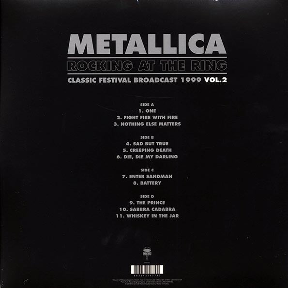 Metallica - Rocking At The Ring Volume 2: Classic Festival Broadcast 1999 (ltd. ed.) (2xLP) (colored vinyl) - PureSound Records
