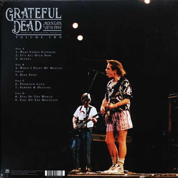 Grateful Dead - Mountain View 1994 Volume 2: Shoreline Amphitheatre Broadcast (LP) - PureSound Records