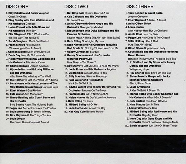 Nat King Cole, Ella Fitzgerald, Sarah Vaughan, Lena Horne, Etc. - Out & Out Jazz Vocals: 60 Jazz Classics (60 tracks) (CD)