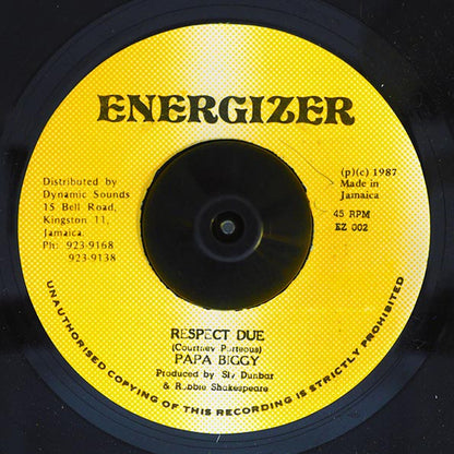 Papa Biggy - Respect Due  /  Version (7")