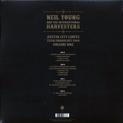 Neil Young & The International Harvesters - Austin City Limits Volume 1: Texas Broadcast 1984 (LP) - PureSound Records