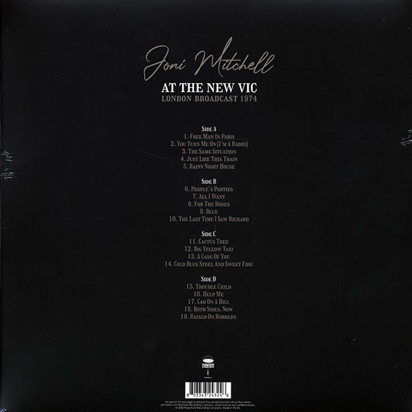 Joni Mitchell - At The New Vic: London Broadcast 1974 (LP) - PureSound Records