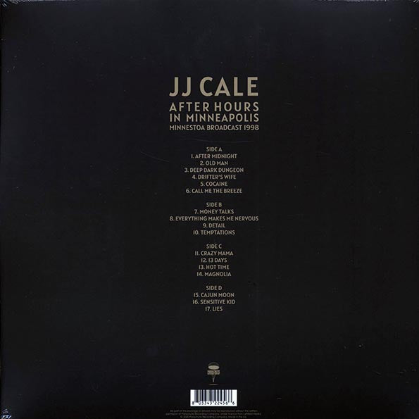 JJ Cale - After Hours In Minneapolis: Minnesota Broadcast 1998 (LP) - PureSound Records
