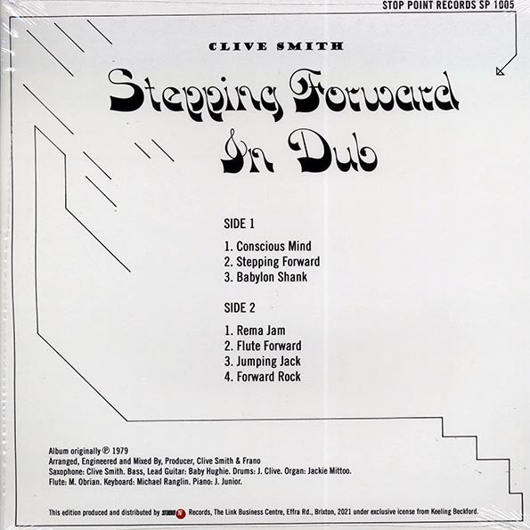 Clive Smith - Stepping Forward In Dub (LP) - PureSound Records