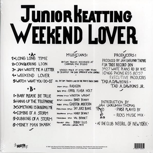 Jr. Keating - Weekend Lover (LP) - PureSound Records
