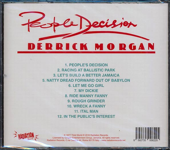 Derrick Morgan - People Decision (CD)
