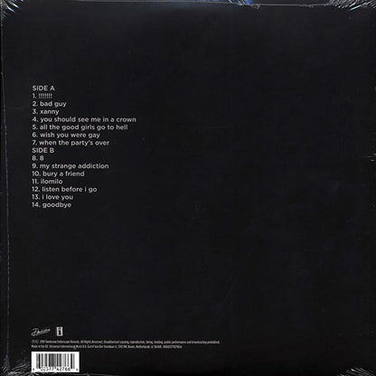 Billie Eilish - When We All Fall Asleep, Where Do We Go? (LP)