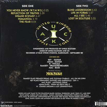 Acid Reign - The Fear (yellow vinyl) (LP) - PureSound Records