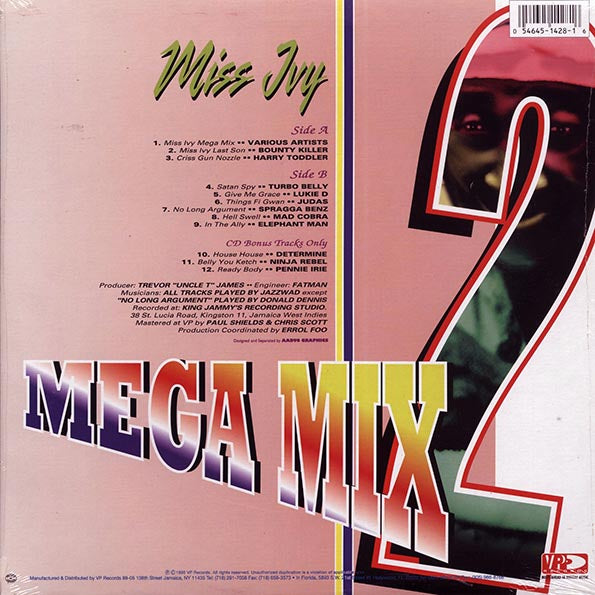 Bounty Killer, Elephant Man, Turbo Belly, Etc. - Miss Ivy Mega Mix 2 (LP) - PureSound Records