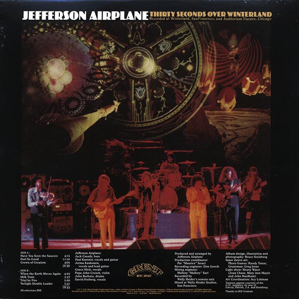 Jefferson Airplane - Thirty Seconds Over Winterland (180g) (LP) - PureSound Records