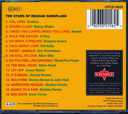 Bunny Wailer, Aswad, Dennis Brown, Gregory Isaacs, Josey Wales, Alton Ellis, Etc. - Stars Of Reggae Sunsplash (CD)