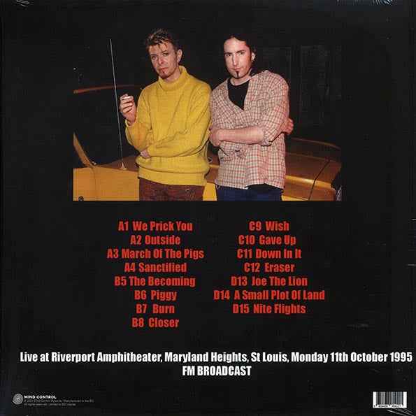 Nine Inch Nails, David Bowie - Live At Riverfront Amphitheater, Maryland Heights, St. Louis, Monday 11th October 1995 FM Broadcast (ltd. 500 copies made) (LP)
