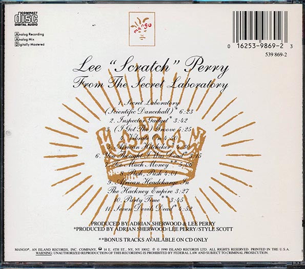 Lee Scratch Perry - From The Secret Laboratory (CD)