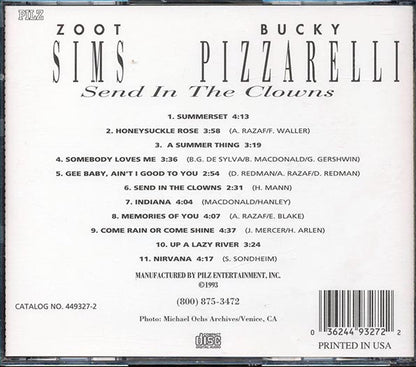 Zoot Sims And Bucky Pizzarelli - Send In The Clowns (CD)