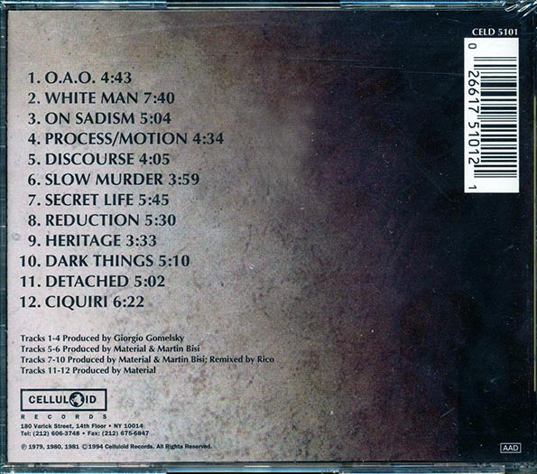Material  - Temporary Music 1979-1981 (CD)